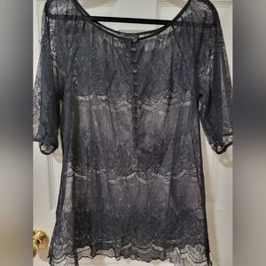 Black Lace Top